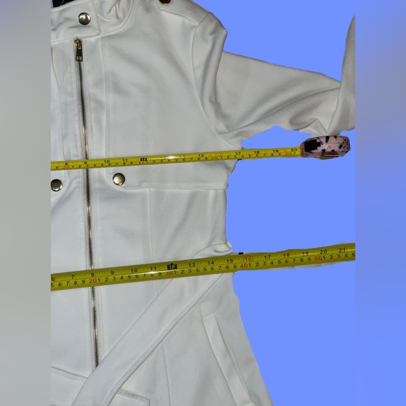 NWT 🆕#130 LOVE TREE, MARA, WAIST TIE ZIP UP LONG LINE TRENCH COAT JACKET, SMALL - Picture 9 of 12